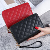 Ye Yu 2025 New Touch Screen Wallet Women's Long Double Zipper Clutch Fashion Large Capacity Soft Wallet Mobile Phone Bag Red