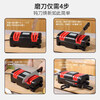 BJ Knife Sharpening Artifact Electric Knife Sharpener Fully Automatic Small Household Kitchen Knife Quick Sharpening Stone Sharpening Scissors Black and Red - Upgraded Eight Grinding Positions Comes with 3 Spare Grinding Wheels + Cleaning Brush