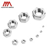 AOZHAN Industrial (AOZHAN) 304 stainless steel A2-70 hexagonal nut DIN934 full series M4 100 pieces/pack