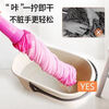 Bun Peng deerskin mop, hand-wash free, self-wringing, household mop, lazy wringing, chicken skin towel, absorbent mop, one mop, 140 cm thickened rod, self-wringing water mop (one rod, one end) random