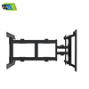KALOC TV wall-mounted bracket is ultra-thin and can be retracted and rotated 90 degrees. The bracket is suitable for Xiaomi Hisense Sony Thunderbird TCL Skyworth 55 65 75 85 98-inch shelf KLC-DL90 ultra-thin 4.5cm, with a capacity of 90kg