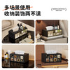 FAJIENUO tissue box storage medium antique style leather creative living room light luxury high-end tissue box Huazui Jinyin (large size)