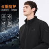Dances with Wolves Level 4 Waterproof & Thickened Warm Stand Collar Easy Care Men's Executive Jacket 001 Black L