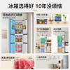 Haier refrigerator 283 liters air-cooled frost-free black gold purification variable frequency first-class energy efficiency three-door door can be replaced left and right 283 liters first-class large capacity refrigerator