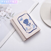 Henglan Xiaoxinqing short tri-fold wallet, exquisite, compact, large-capacity, multiple card slots, ID card holder, student coin purse, Klein Little Rose folding tri-fold bag, regular version, anti-degaussing