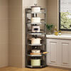 Jian Yang's new kitchen corner rack multi-layer floor-standing three-legged pot rack corner pot and small appliance storage storage rack multi-functional four-story height 81 long 31