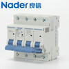 Nader Shanghai Liangxin NDB1-63C type 4P small circuit breaker 25A air switch 16 air conditioning main circuit breaker NDB1-63 C50/4