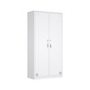 Locker, staff cabinet, iron cabinet with lock, office cabinet, shoe bag storage cabinet, multi-door wide-side cabinet, economical model, two-door locker - 500 deep, off-white