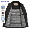 Romon 90 duck down jacket men's winter executive lapel thickened jacket business casual dad work jacket