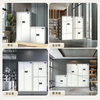 Baigang Emergency Supply Cabinet Confidential Cabinet File Cabinet Data Cabinet Office Locker Lockable Electronic Password Lock Short Cabinet Double Section-With Pull-Electronic Fingerprint Lock