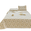RSRDDY Cotton Customized Category A Mother and Baby Summer Four Seasons Small Floral Cotton Sheet Twill Tatami Kang Cover Three-piece Set 3 Xing Yu Wish Pure Cotton Two-piece Bed Cover Set 90*200 + One Pillowcase