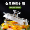 He Jiagong pickle jar glass pickle jar household thickened pickle jar sauerkraut jar sealed pickled salted duck eggs 6 pounds round buckle style