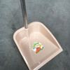 Garbage shovel with thick stainless steel handle, plastic dustpan for household dormitory, high-grade stainless steel handle dustpan, Khaki one pack