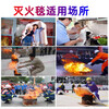 Fire blanket fire-fighting special home kitchen 1m 1.5m 1.8m 2m silicone fiberglass certified fire blanket 1.2m*1.2m_ style _+hook+gloves