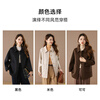 Qianbainian 100% sheep wool double-sided woolen coat for women autumn and winter new style small lapel single-breasted mid-length coat carbon black M