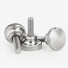 Xuanying 304 stainless steel high head knurled hand screw GB834 hand step screw bolt M2.5M3M4M5 M4*14 (5 pieces)