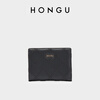 Honggu Bag Wallet New Cowhide Wallet Women's Short Wallet Fashion Diamond Coin Purse Wallet Women's New Year Gift Black