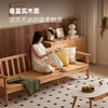 Original elements new Chinese style winter and summer solid wood sofa three-seat sofa chair fabric sofa P3061