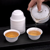 Morning glory disposable tea cup Kung Fu tea cup sugar cane pulp tea ceremony cup tasting tea cup drinking tea cup 50ml sugar cane pulp tea ceremony cup 50 paper cups