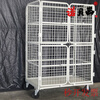 Qiaobolai movable logistics trolley, folding logistics cart, warehouse sorting truck, express cage truck, linen truck, e-commerce truck 11008001700 four small door encryption