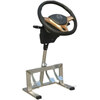 Driving school coach car driving steering wheel simulator subject two steering driver's license training machine gray-white left-hand automatic transmission total three turns one and a half turns positive with resistance