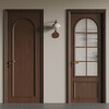 Solid wood door, bedroom door, all solid wood composite painted door, mid-century style set door, room door, interior door, high-end wooden door, solid wood composite painted door A
