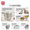 ZWILLING double-layer steamer stainless steel soup pot steamer 24cm large capacity soup steaming steamed buns induction cooker gas stove universal soup pot + double-ear steamer 2-piece set 24cm