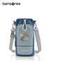Samsonite crossbody bag Zootopia backpack Disney co-branded mobile phone bag travel bag portable coin storage bag blue