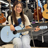 Natasha Solar System Asteroid Ocean Blue Carbon Fiber Folk Beginner Entry Travel Complete Single Guitar
