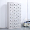 Hard hat storage cabinet 40 dust-free workshop factory employee locker shoe cabinet 24-door layered locker with lock roll cabinet information filing cabinet nine-door locker (gray white) 0.9mm ultra-thick and durable