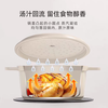 Household colorful enamel pot double-eared soup pot for soup stewing enamel pot non-stick pot multi-functional gas stove induction cooker 20CM white glass lid suitable for 1-4 people 20cm