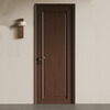 Solid wood door, bedroom door, all solid wood composite painted door, mid-century style set door, room door, interior door, high-end wooden door, solid wood composite painted door A