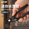 Liyu mini water pump pliers water pipe pliers multi-position large opening pipe pliers high-tech adjustable pliers tool 5 inches