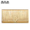 Banyanu 2025 new fashion women's wallet women's long genuine leather wallet women's European and American large capacity gold clutch bag gold