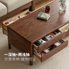 Genji Muyu solid wood coffee table Nordic coffee table modern simple tea table small apartment living room oak square tea table 1 meter coffee table (1000*500*450mm)