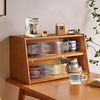 He Jiagong solid wood cup tea set storage dining table counter top coffee cup holder dining table water cup tea cup storage rack storage box 1 pine wood wood color. Changhong glass 45cm