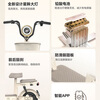 AIMA electric car Xiaojindou 48V21A graphene new national standard electric bicycle adult small student transportation new battery car Xiaojindou new tea white 48V12AH lead-acid 48V battery