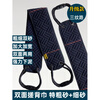 He Jiagong's back rub towel, men's special bath towel and bath towel, strong mud rub artifact, coarse sand double-sided long strip, household back rub, new type of reinforced thick and thin double-sided back rub towel (black)