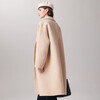 PALUOPO new autumn and winter woolen coat women's wool Korean style thick warm double-sided coat ET23018D beige L 165/88A