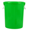 Trash can round plastic thickened large with lid outdoor four categories green kitchen waste perishable garbage 60K green without lid fishbone diagram