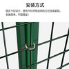 Yiying plastic-coated Dutch net protective fence net wire mesh breeding fence fish pond steel wire isolation net 2.8 mm thick 1 meter high x 10 meters x 6 cm hole