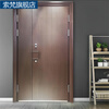 Suofan light luxury villa door cast aluminum door double-door entry door rural self-built house anti-theft double-open four-open customized zinc alloy customized