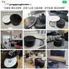 Yang Yiyue with universal wheel coffee table living room slate light luxury small apartment modern simple round small coffee table movable simple mobile universal wheel 60 white rock + black rock 70
