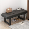 Yaoying stool shoe changing stool sofa stool dressing room bathroom soft leather stool sofa bench bench YD25 black 80cm