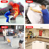 He Jiagong fire blanket household fire protection certification 1.5 meters 2 meters national standard kitchen commercial new silicone fire blanket special flame retardant fire home version (package twelve)