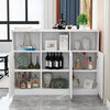 Zimuya home bar table kitchen restaurant partition cabinet multi-functional entrance cabinet modern simple small bar wine cabinet high table white cabinet + marble color countertop + white cabinet length 60 double doors