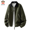 Paul Frank Jacket Men's Autumn and Winter New American Jacket Jacket Men's Lapel Top Autumn Men's Matte Black XL