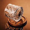 Fat Donglai's same style whiskey glass crystal crystal glass whiskey glass light luxury cup for home use decompression diamond style 280ml comes with a base