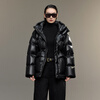 Govan Black Gold Goose Down Jacket Queen 5.0 Five Plates 2025 New Women's Puff Thickened Winter Down Jacket Black S