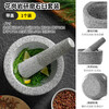 Home KATEI STORY Japanese garlic mash stone mortar granite garlic mortar manual pounding bowl garlic paste Chinese medicine grinder with cover splash-proof and dust-proof granite grinding stone mortar set